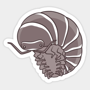 Zebra Isopod Or Zebra Pillbug - Armadillidium Maculatum Sticker